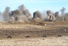 Premier Mateusz Morawiecki na manewrach wojskowych Puma-22