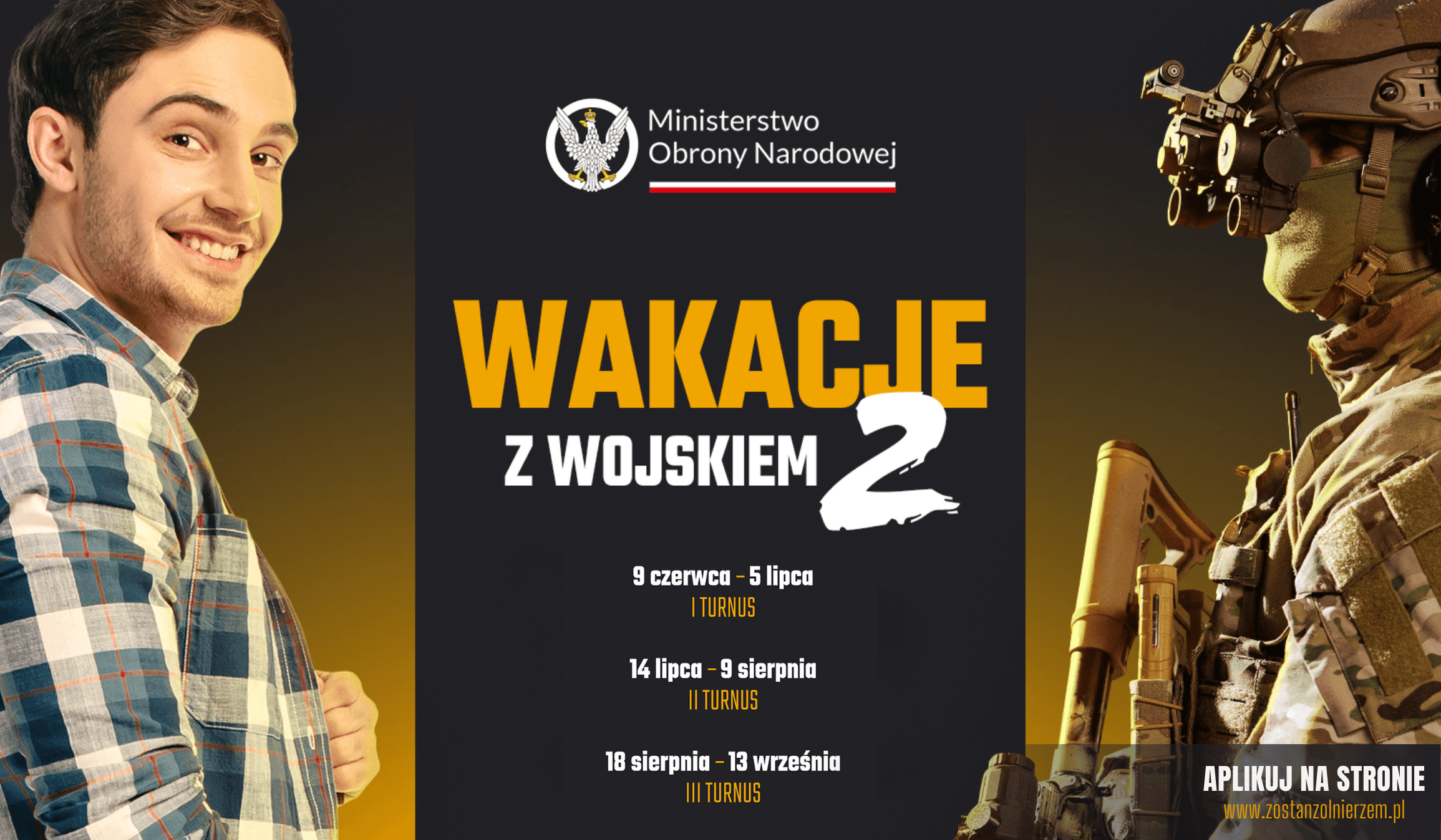 plakat wakacje z wojskiem 2025
