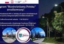 Zakończono modernizację oświetlenia ulicznego na terenie Gminy Jeżowe