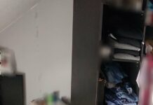 Dzielnicowi zatrzymali poszukiwanych. Jeden z nich ukrył się za szafą