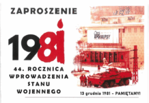 Obchody 44. rocznicy wprowadzenia stanu wojennego