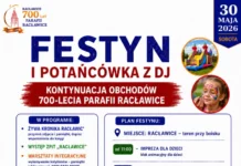 Racławice zapraszają na festyn i potańcówkę z DJ